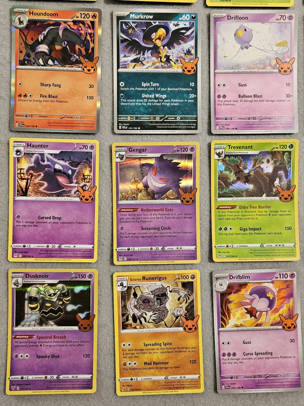 Pokemon Trick or Trade Halloween Complete 30 Card Set